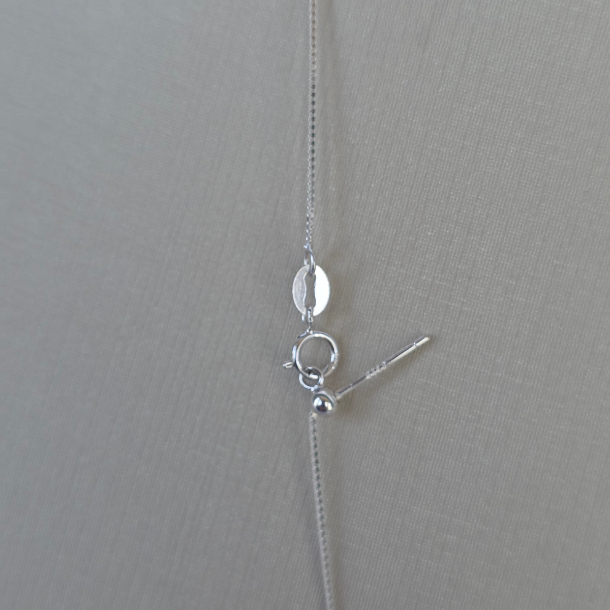 Cadena con Dije Gota Celeste en Plata 925