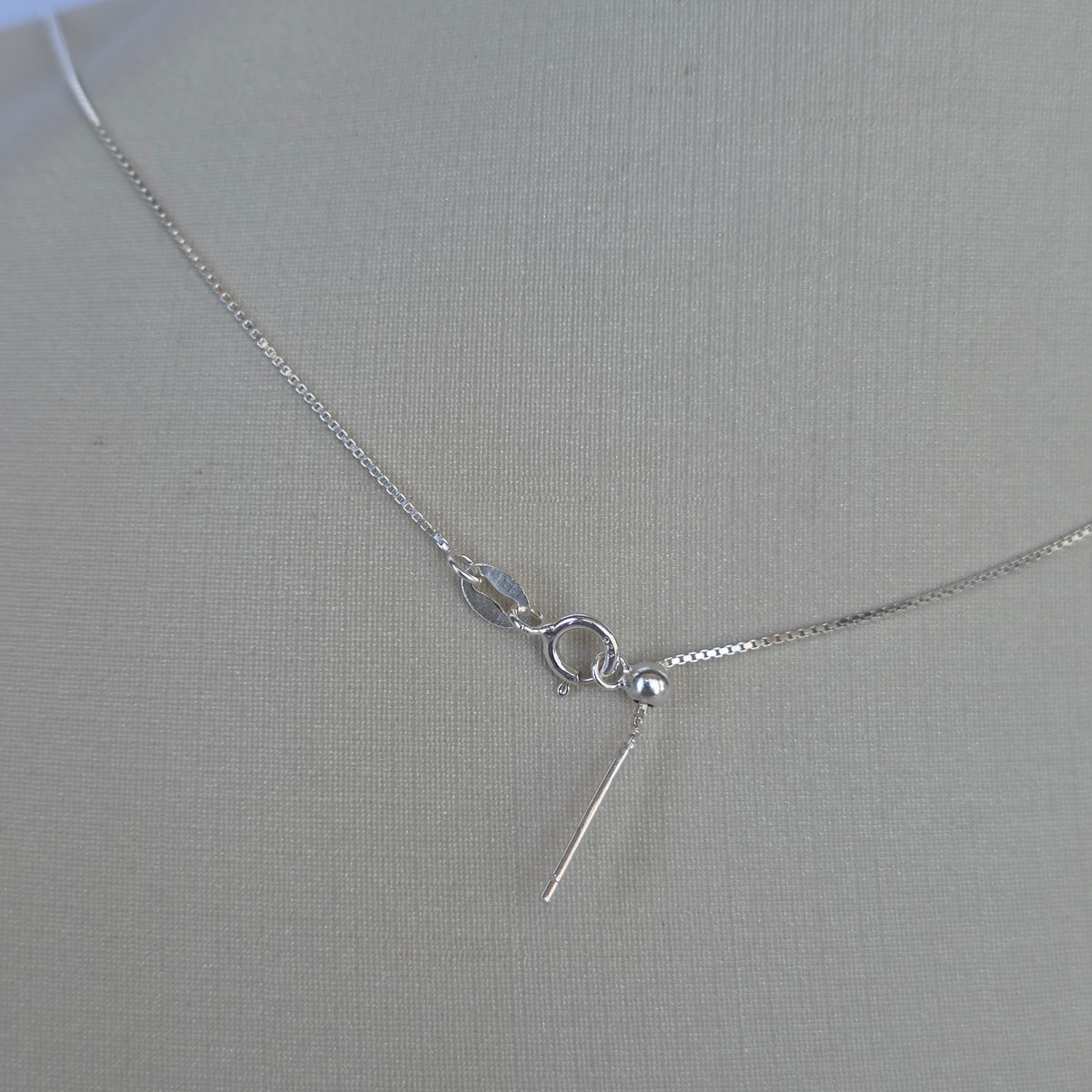 Cadena con Dije Gota Caramelo en Plata 925