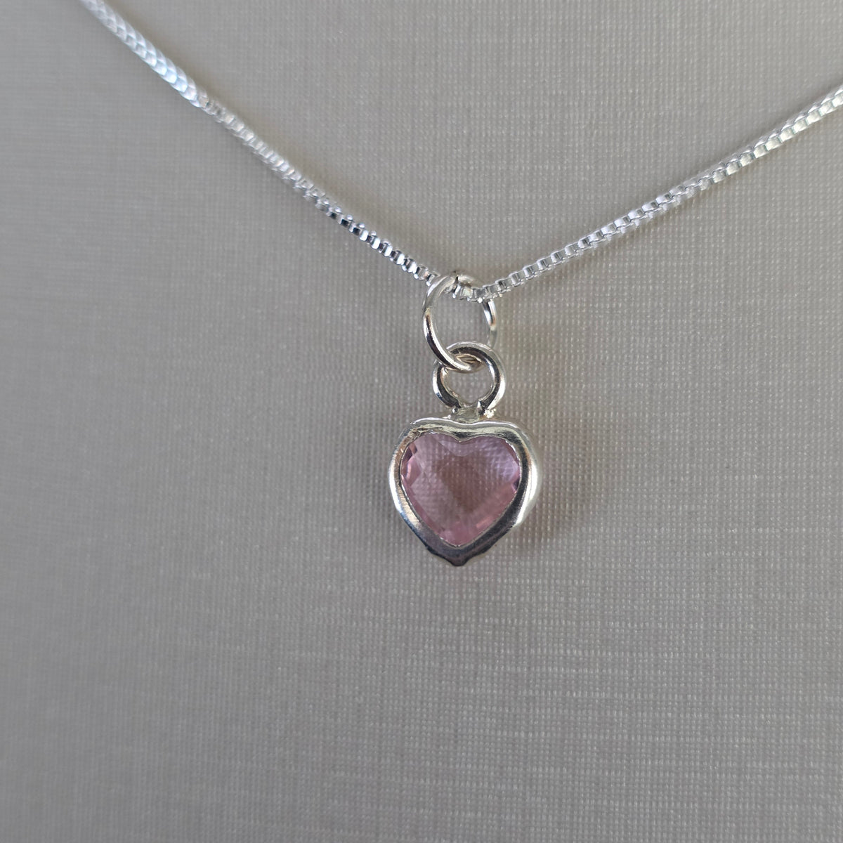Comprar Colgante Corazón con Microcircón Rosado Plata 925 - Joyería BomLeón Chile