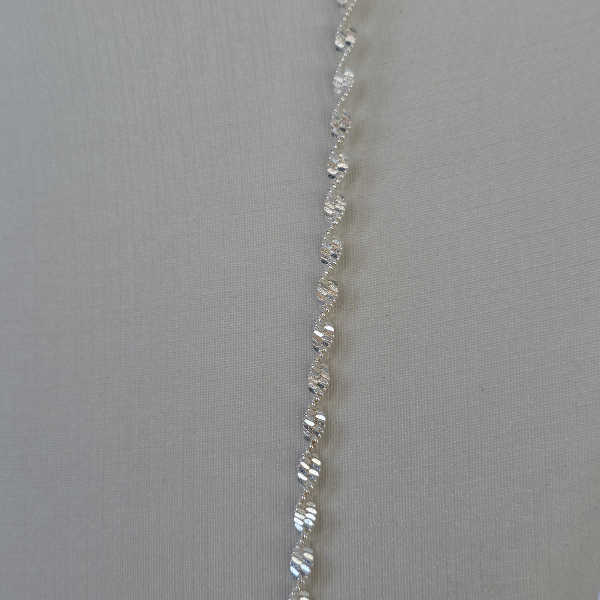 Cadena de Bolitas Texturizadas en Plata 925