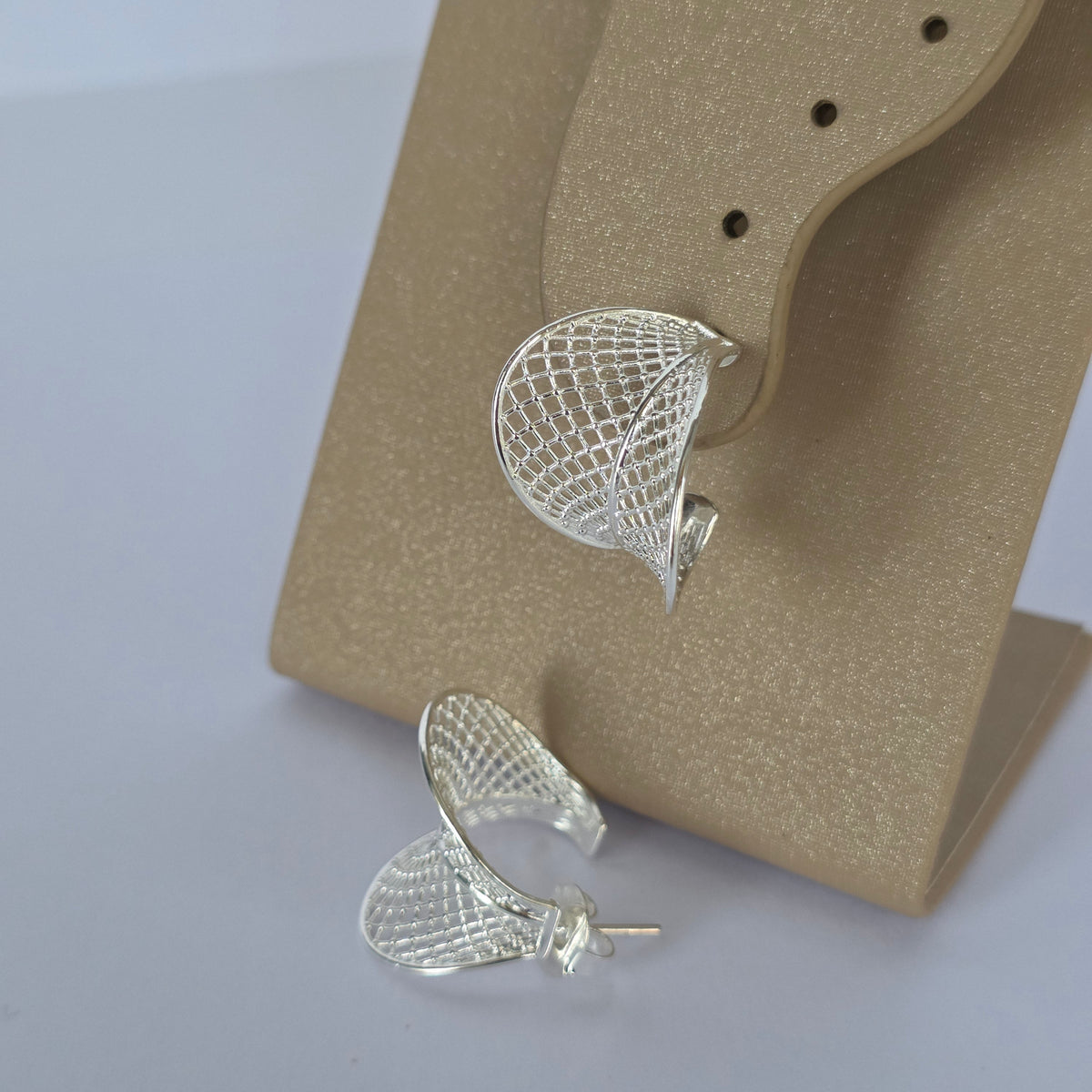 Aros Espiral Calada en Plata 925