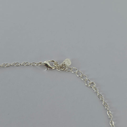Tobillera Gota de Microcircón Transparente en Plata 925