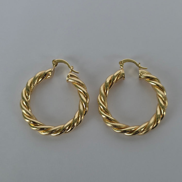 Argollas Baño de Oro 18K