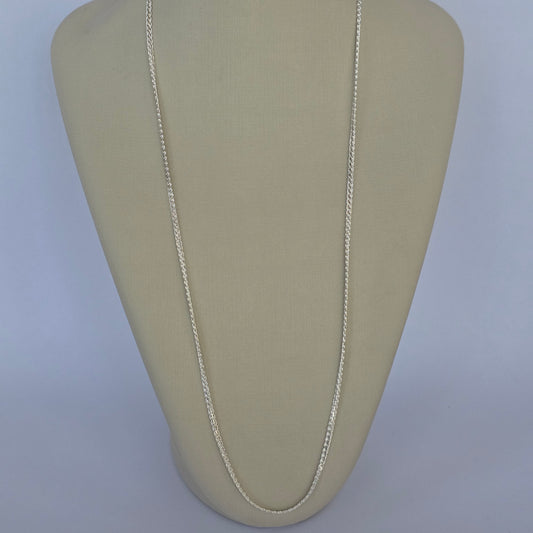 Comprar Cadena de Tejido Entrelazado Fino en Plata 925 - Joyería BomLeón Chile