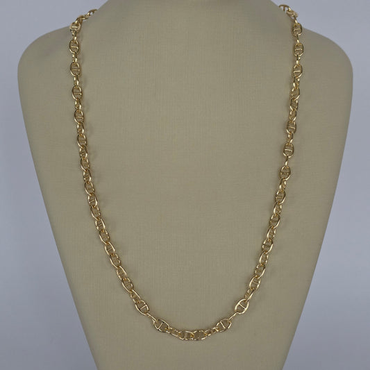 Cadena Eslabón Marino Baño de Oro 18K — Joyería BomLeón