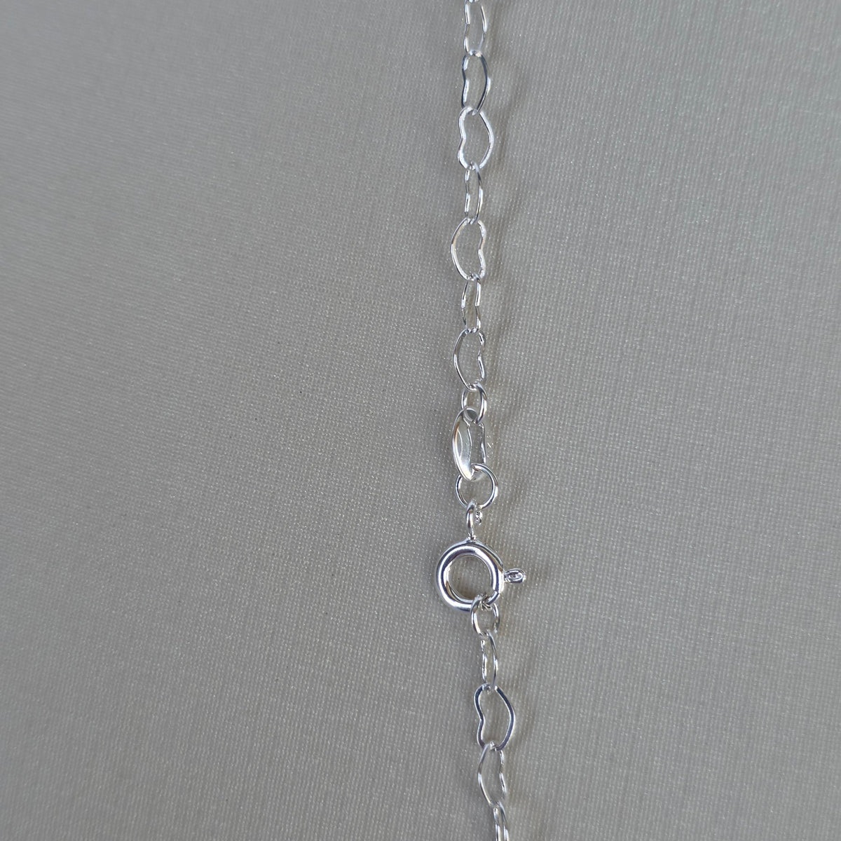 Cadena de Eslabones Corazón en Plata 925