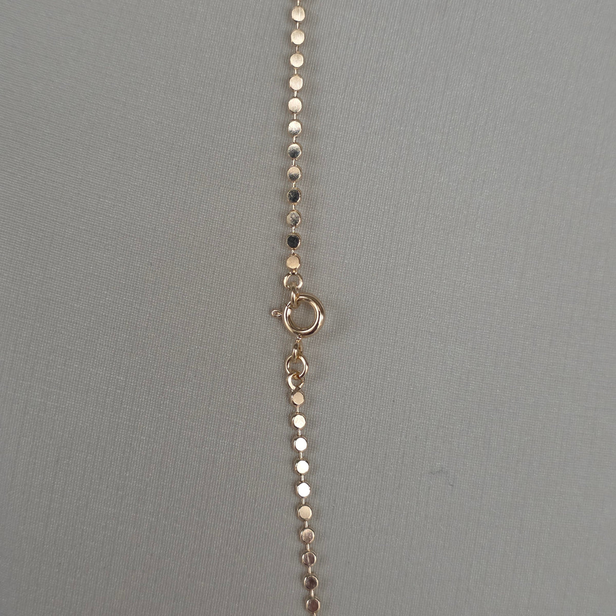 Cadena Discos Planos Baño de Oro 18K — Joyería BomLeón
