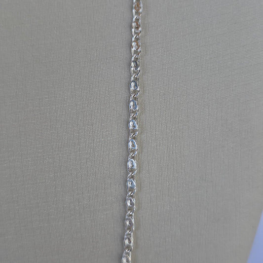 Cadena de Eslabones Ovalados en Plata 925