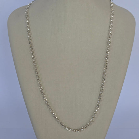 Comprar Cadena de Eslabones Redondos en Plata 925 - Joyería BomLeón Chile