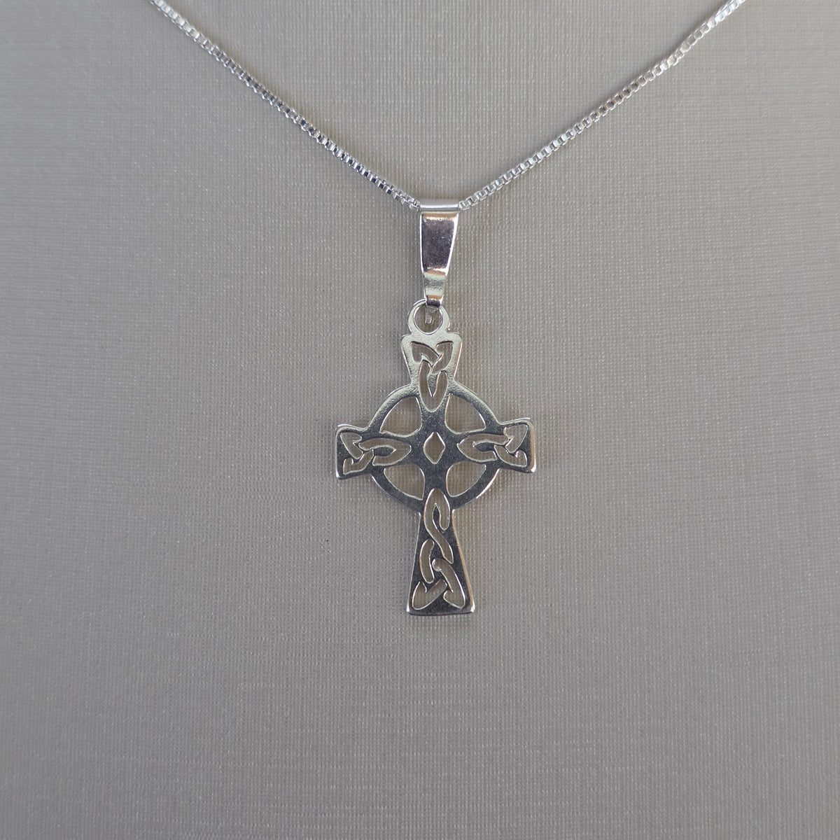 Colgante Cruz Celta Calada Plata 925
