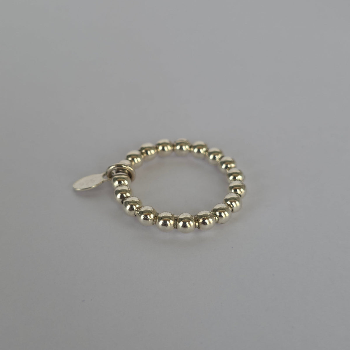 Anillo de Esferas con Dije en Plata 925