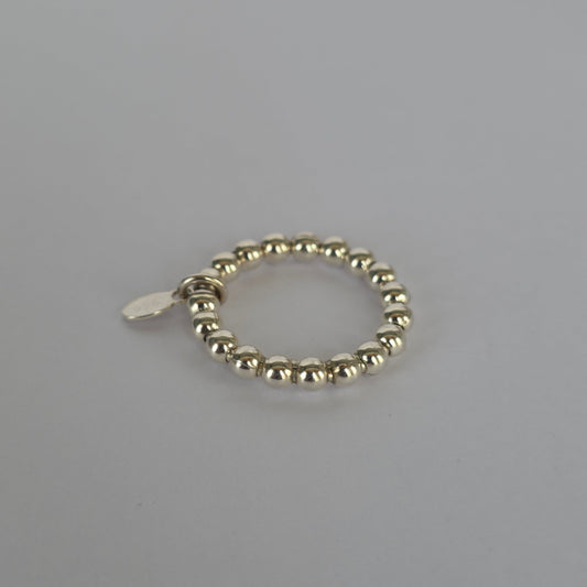 Anillo de Esferas con Dije en Plata 925