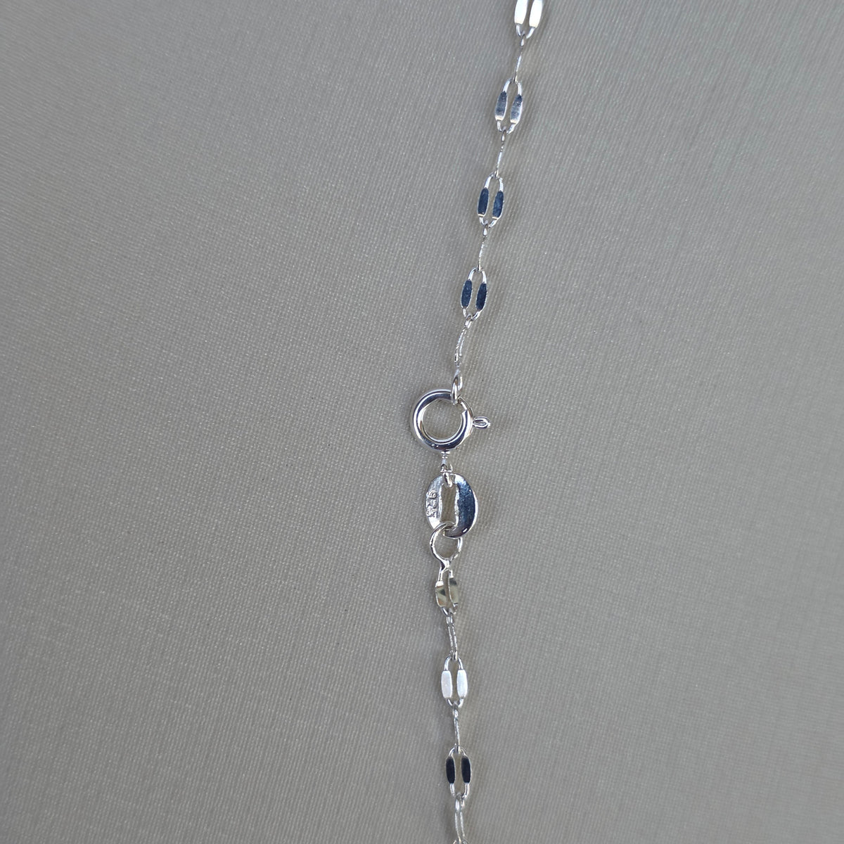 Cadena de Óvalos Facetados en Plata 925