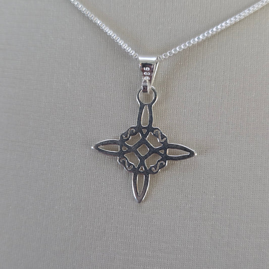 Comprar Colgante Cruz Calada Ornamental Plata 925 - Joyería BomLeón Chile